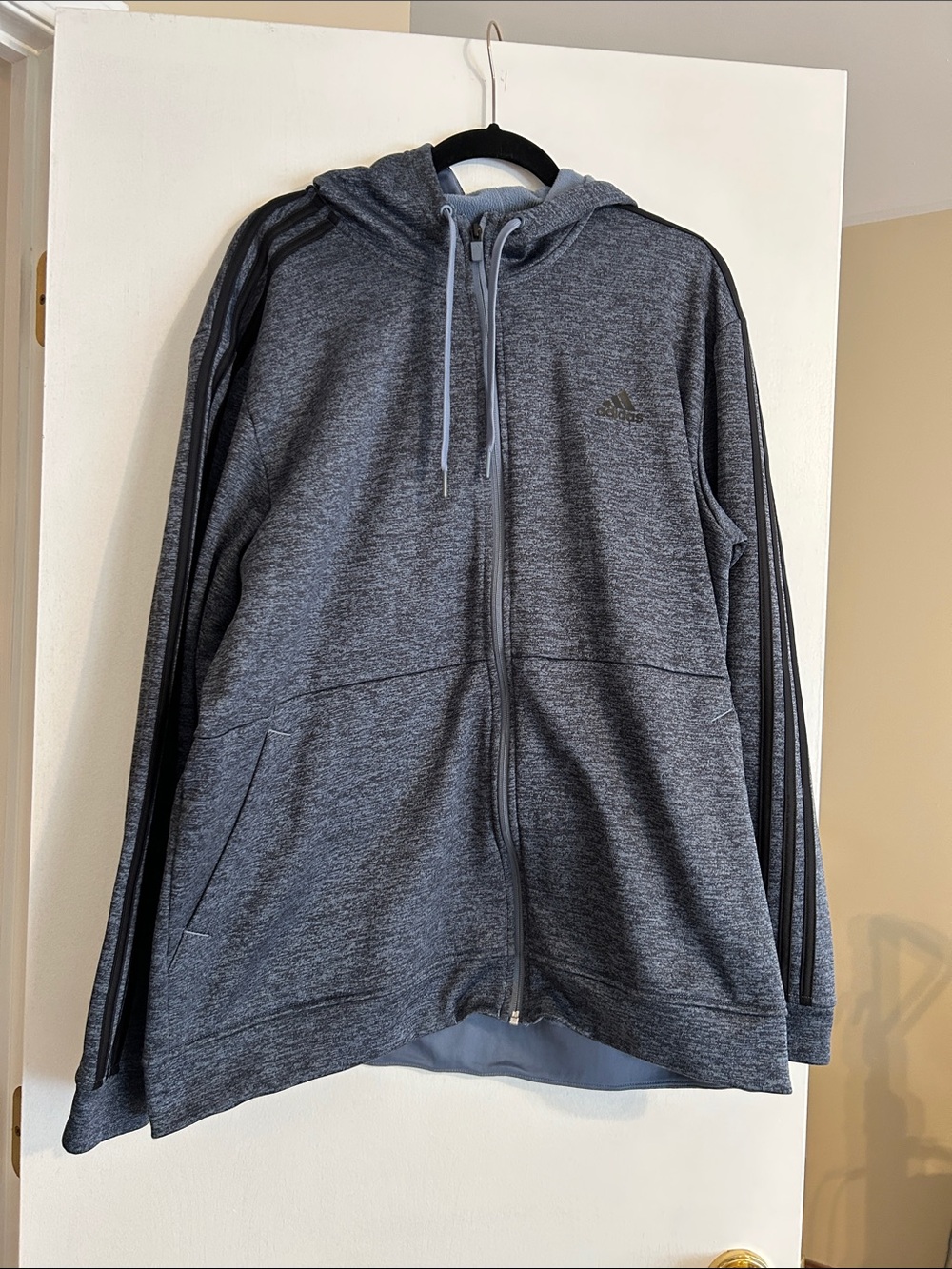 Adidas Men’s Full‑Zip Hooded Sweater